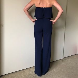 Navy Blue Strapless Jumpsuit | Poshmark